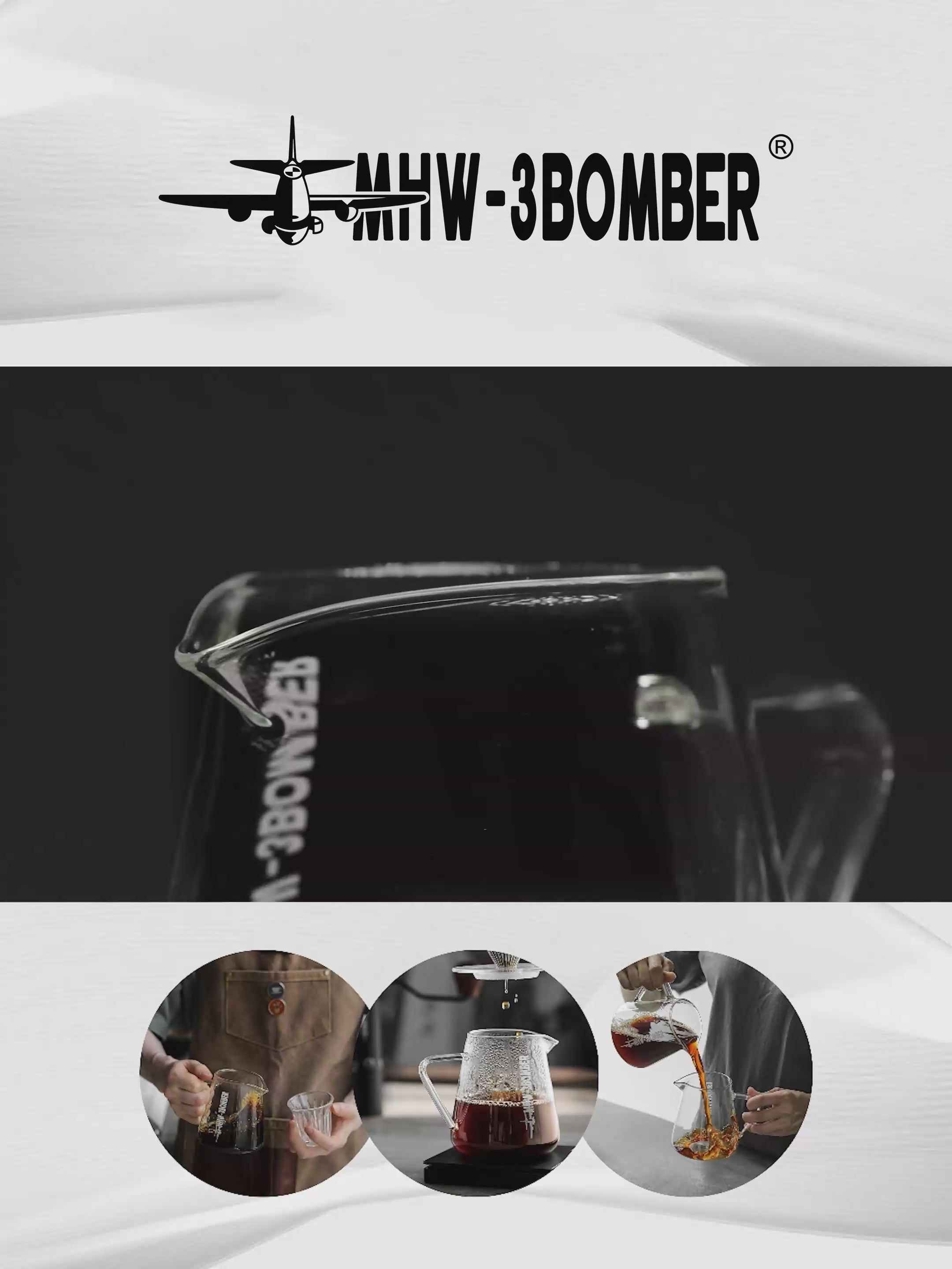尖嘴分享壺-500ML-極光影—手沖咖啡壺500ml 玻璃分享壺滴漏式咖啡器具