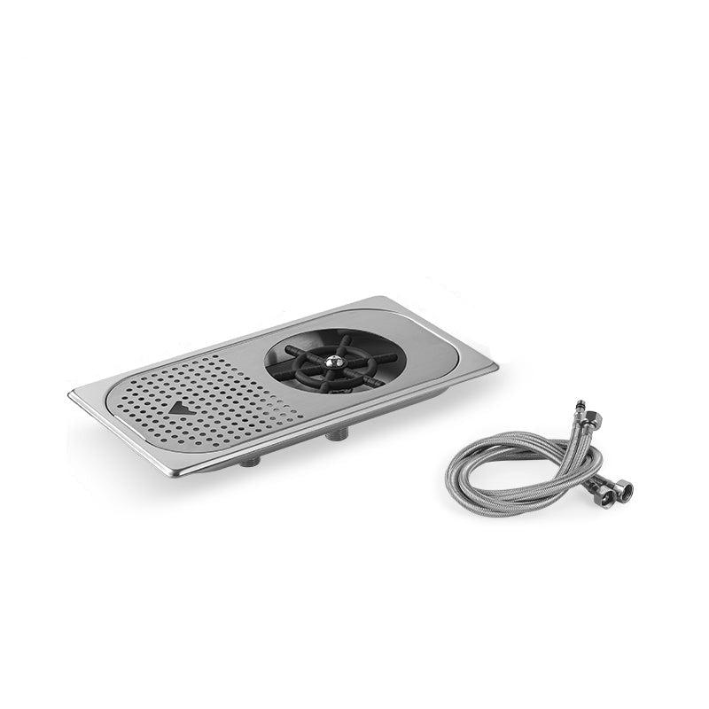 洗杯器-原色-小號洗杯器中島吧台洗杯神器帶濾網嵌入式高壓沖洗|MHW