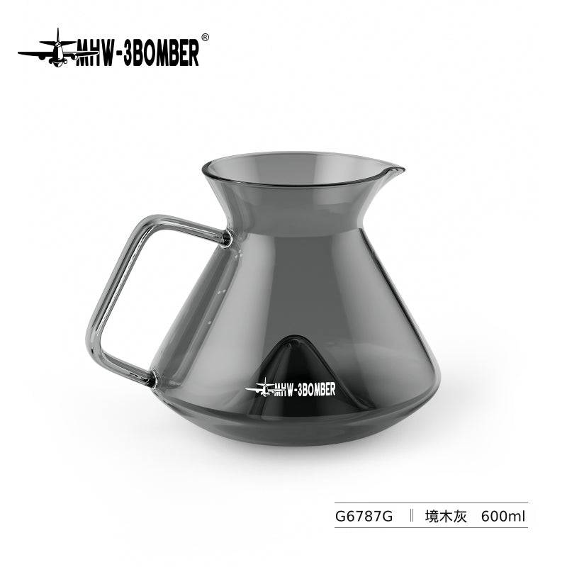 山丘分享壺 - 600ml - 境木灰 - MHW - 3BOMBER TAIWAN