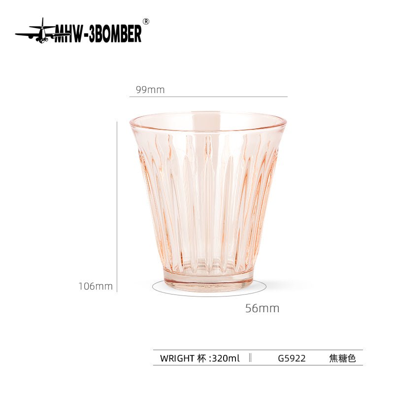 玻璃杯-WRIGHT系列-320ML-焦糖色 - MHW-3BOMBER TAIWAN